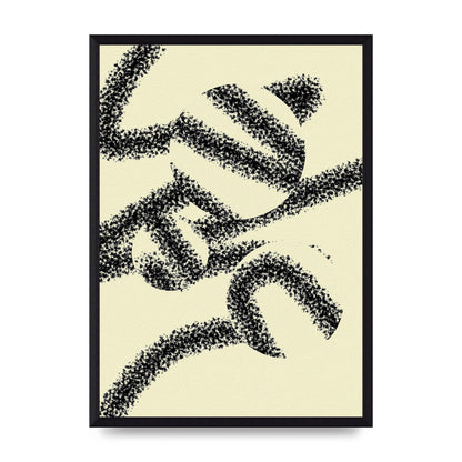 Abstract Line Spray Art For The Home - A3 framed