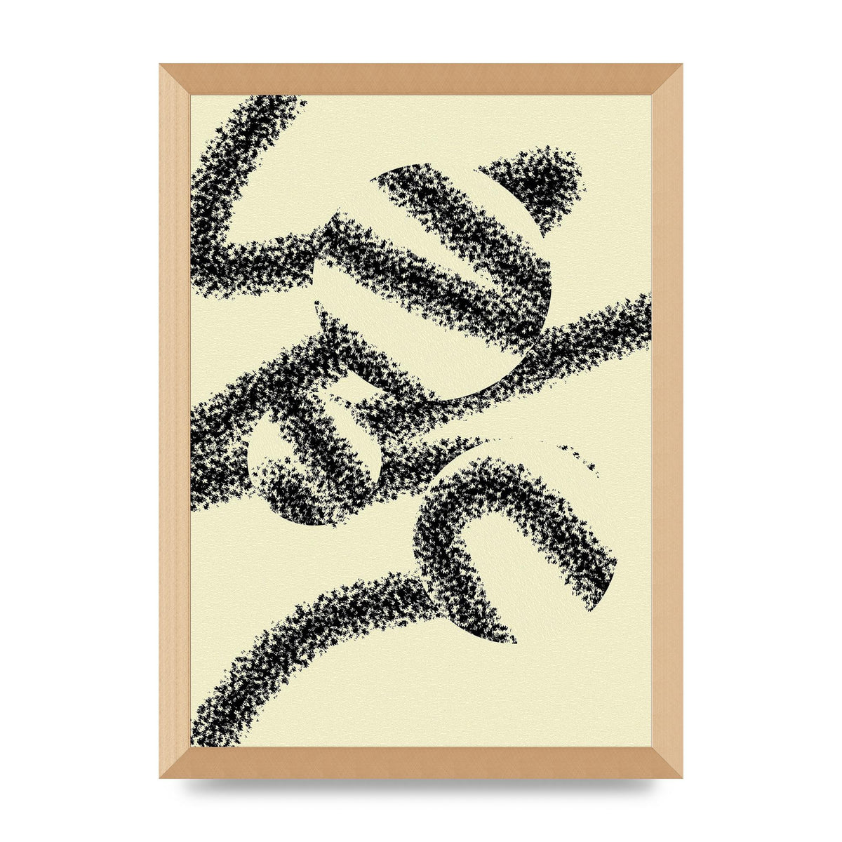 Abstract Line Spray Art For The Home - A3 framed