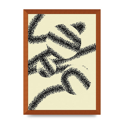Abstract Line Spray Art For The Home - A3 framed