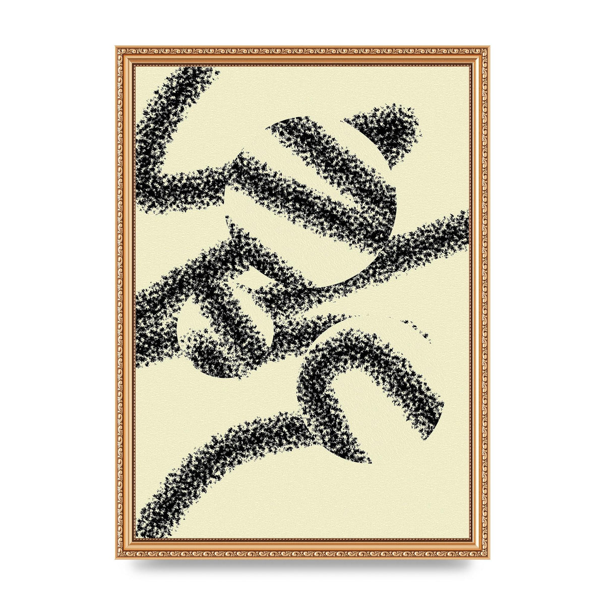 Abstract Line Spray Art For The Home - A3 framed