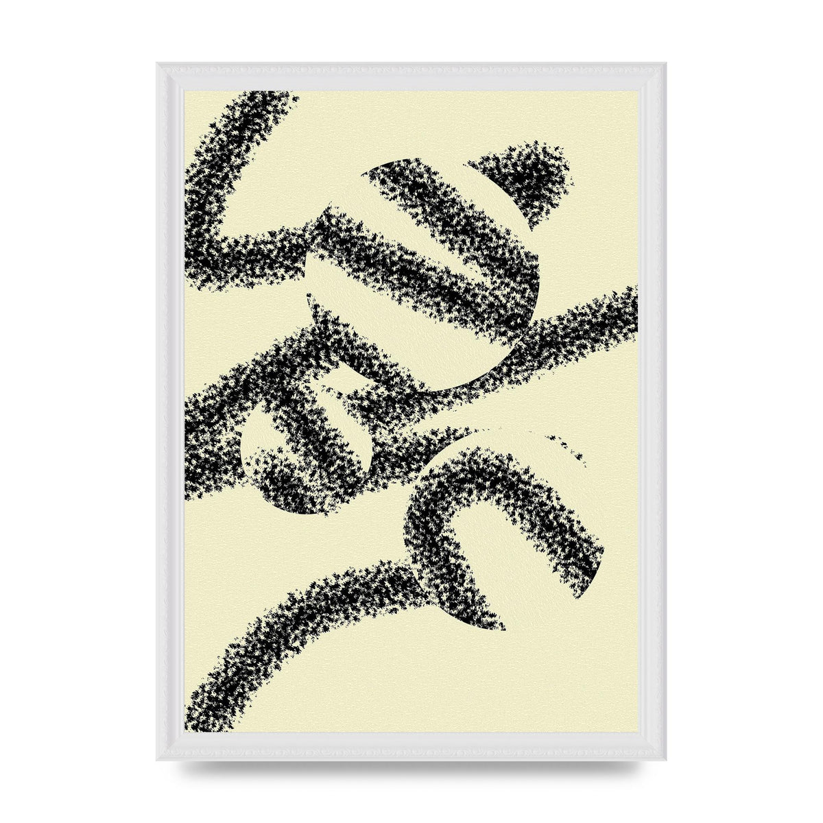 Abstract Line Spray Art For The Home - A3 framed
