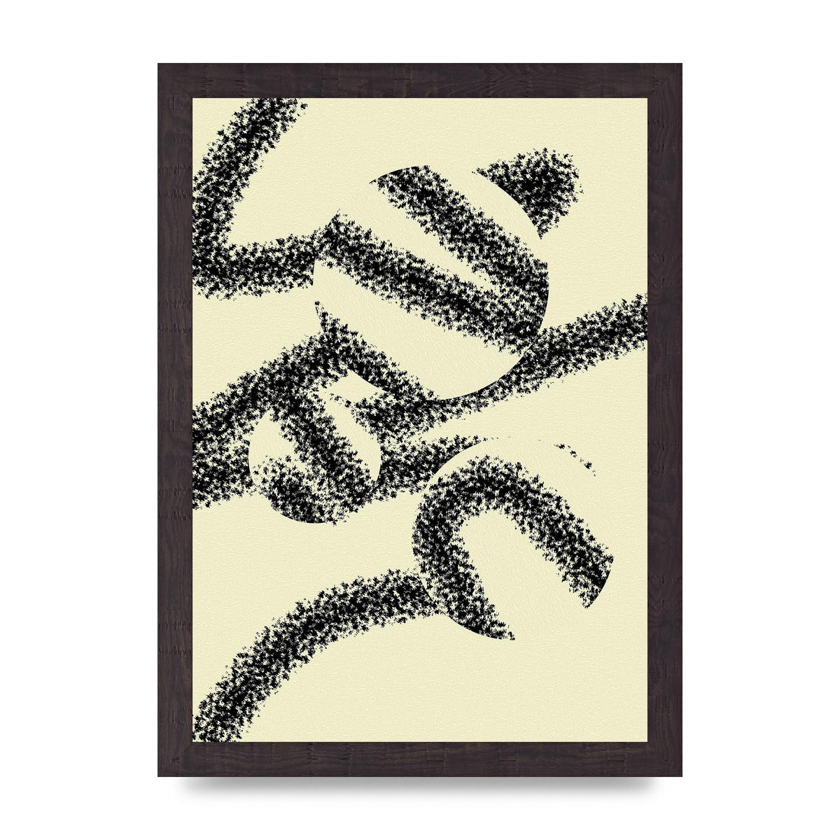Abstract Line Spray Art For The Home - A4 framed