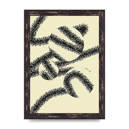 Abstract Line Spray Art For The Home - A4 framed