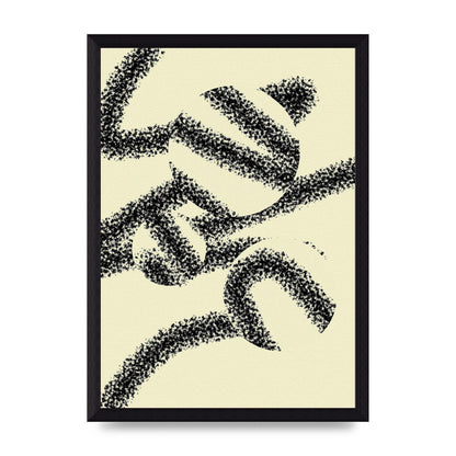 Abstract Line Spray Art For The Home - A4 framed