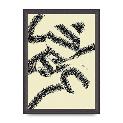 Abstract Line Spray Art For The Home - A4 framed