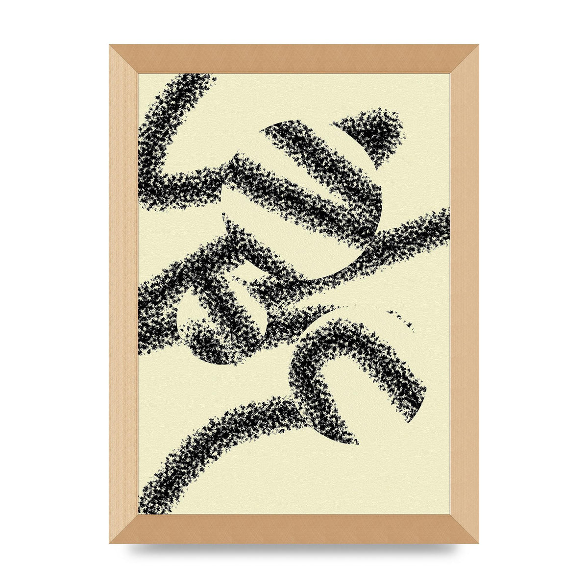 Abstract Line Spray Art For The Home - A4 framed