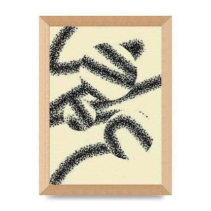 Abstract Line Spray Art For The Home - A4 framed