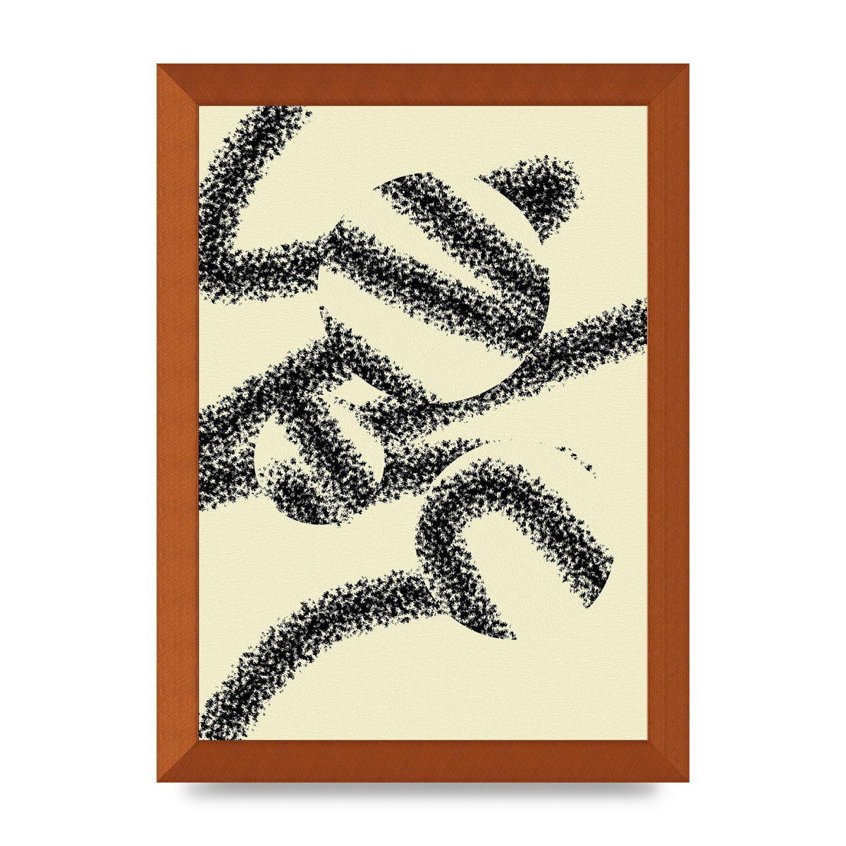 Abstract Line Spray Art For The Home - A4 framed