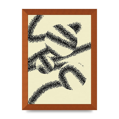 Abstract Line Spray Art For The Home - A4 framed