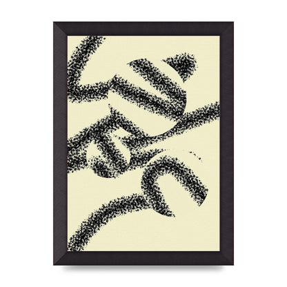 Abstract Line Spray Art For The Home - A4 framed