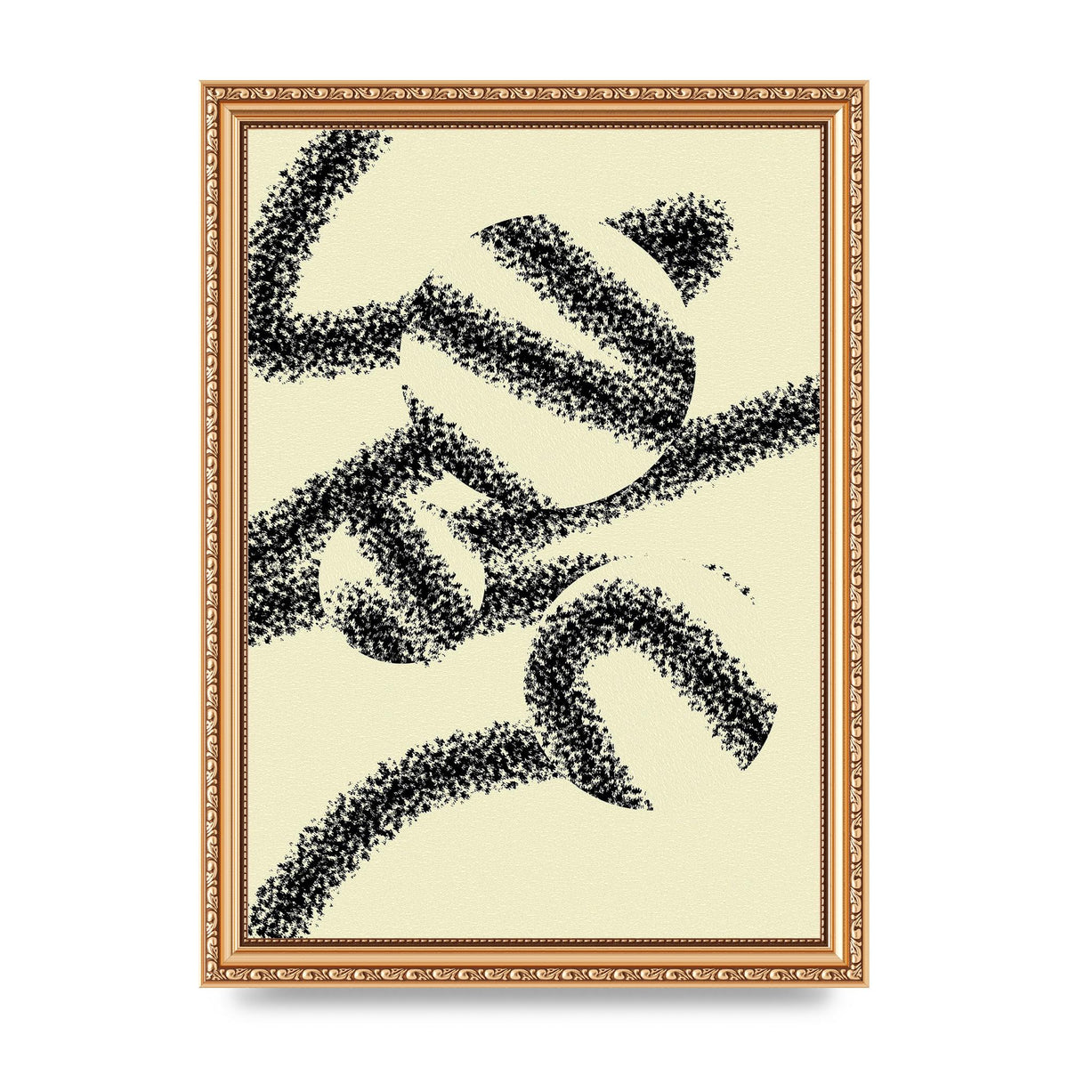 Abstract Line Spray Art For The Home - A4 framed