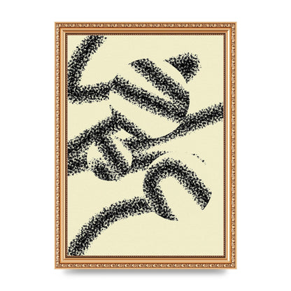 Abstract Line Spray Art For The Home - A4 framed