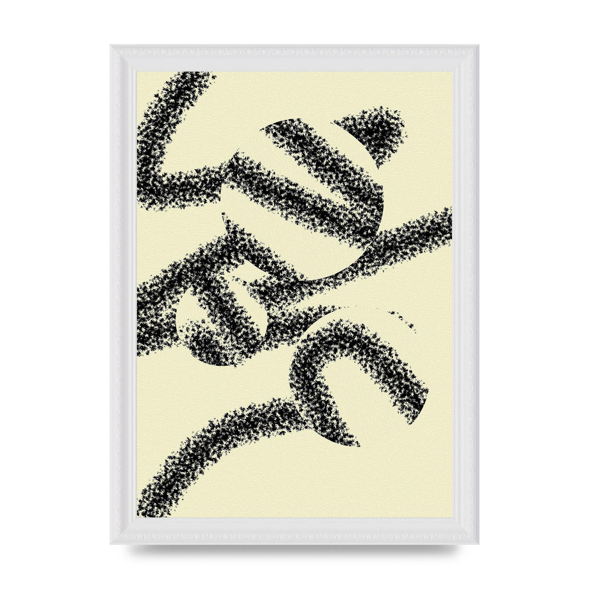 Abstract Line Spray Art For The Home - A4 framed