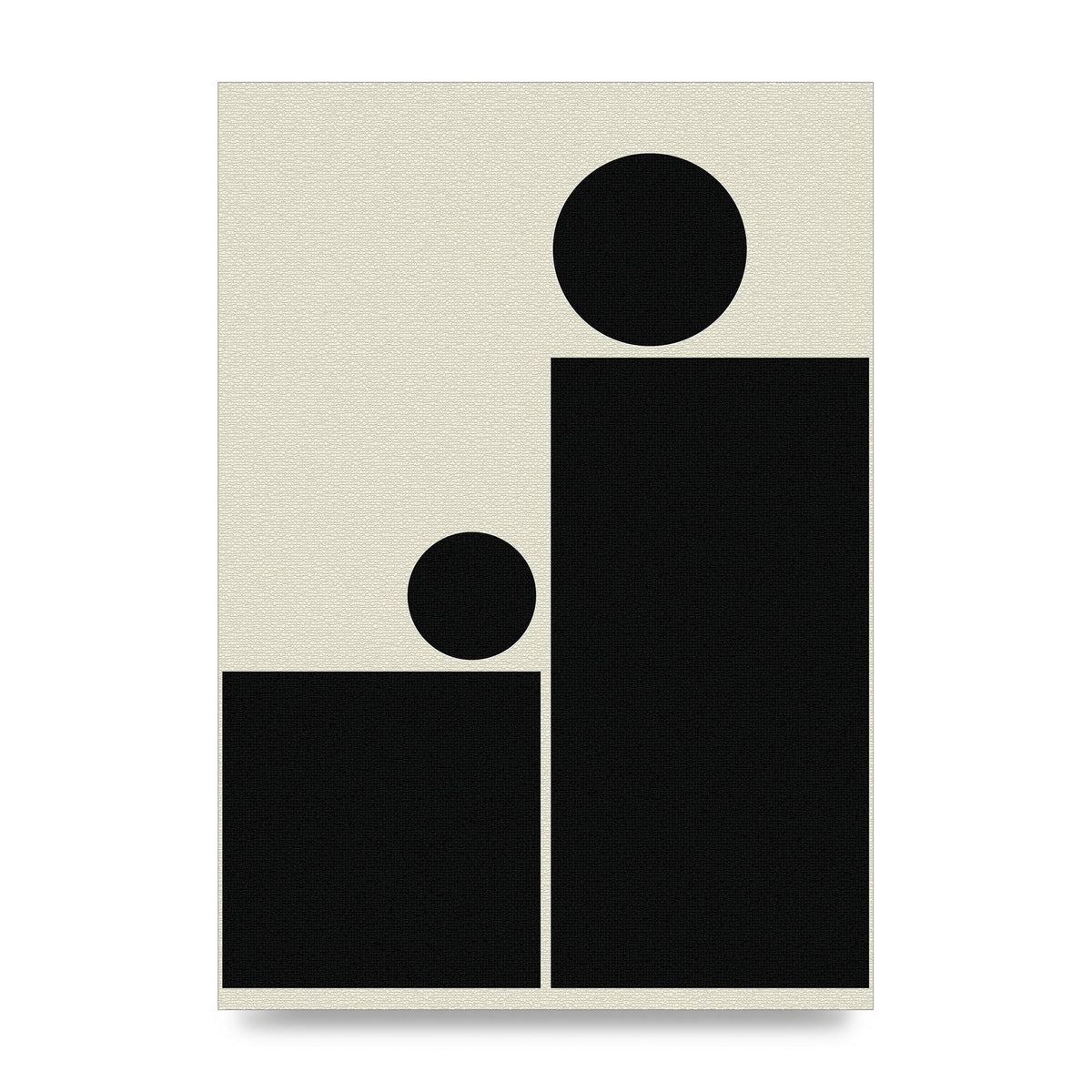 Abstract Bold Block Rectangle Shape Wall Art - unframed print
