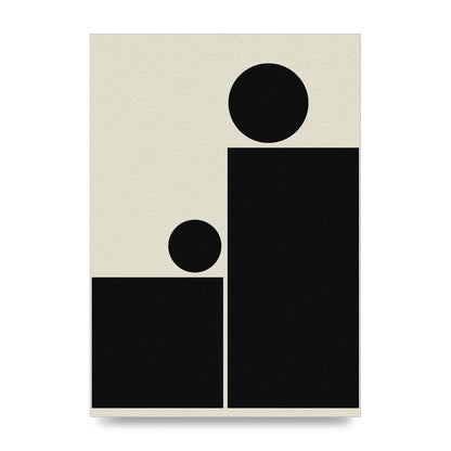 Abstract Bold Block Rectangle Shape Wall Art - unframed print