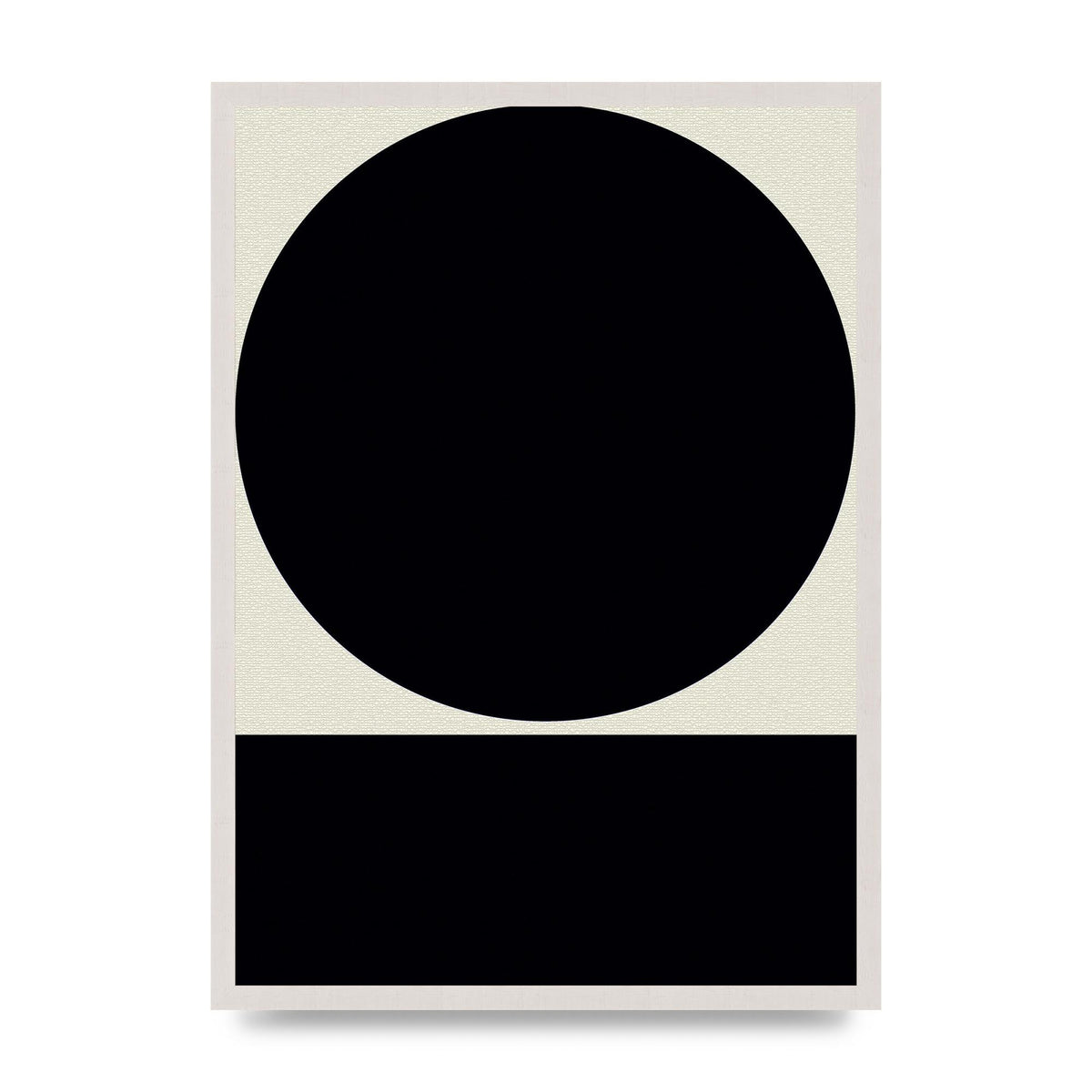 Abstract Bold Block Circle Shape Art For The Home - A2 framed