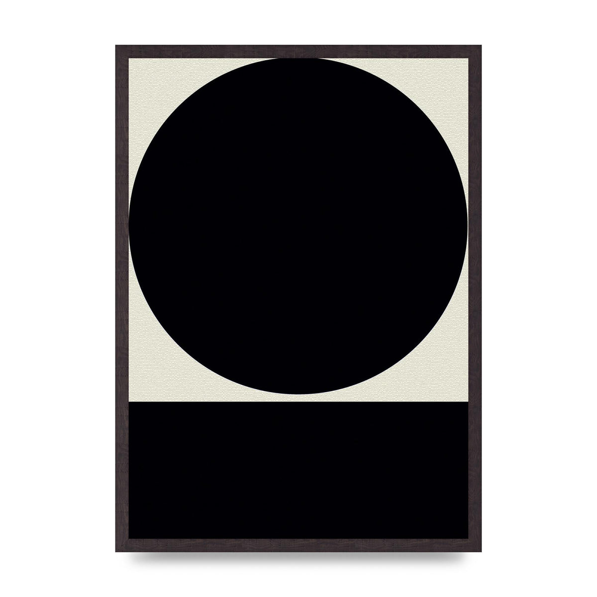 Abstract Bold Block Circle Shape Art For The Home - A2 framed