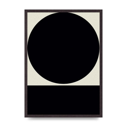 Abstract Bold Block Circle Shape Art For The Home - A2 framed