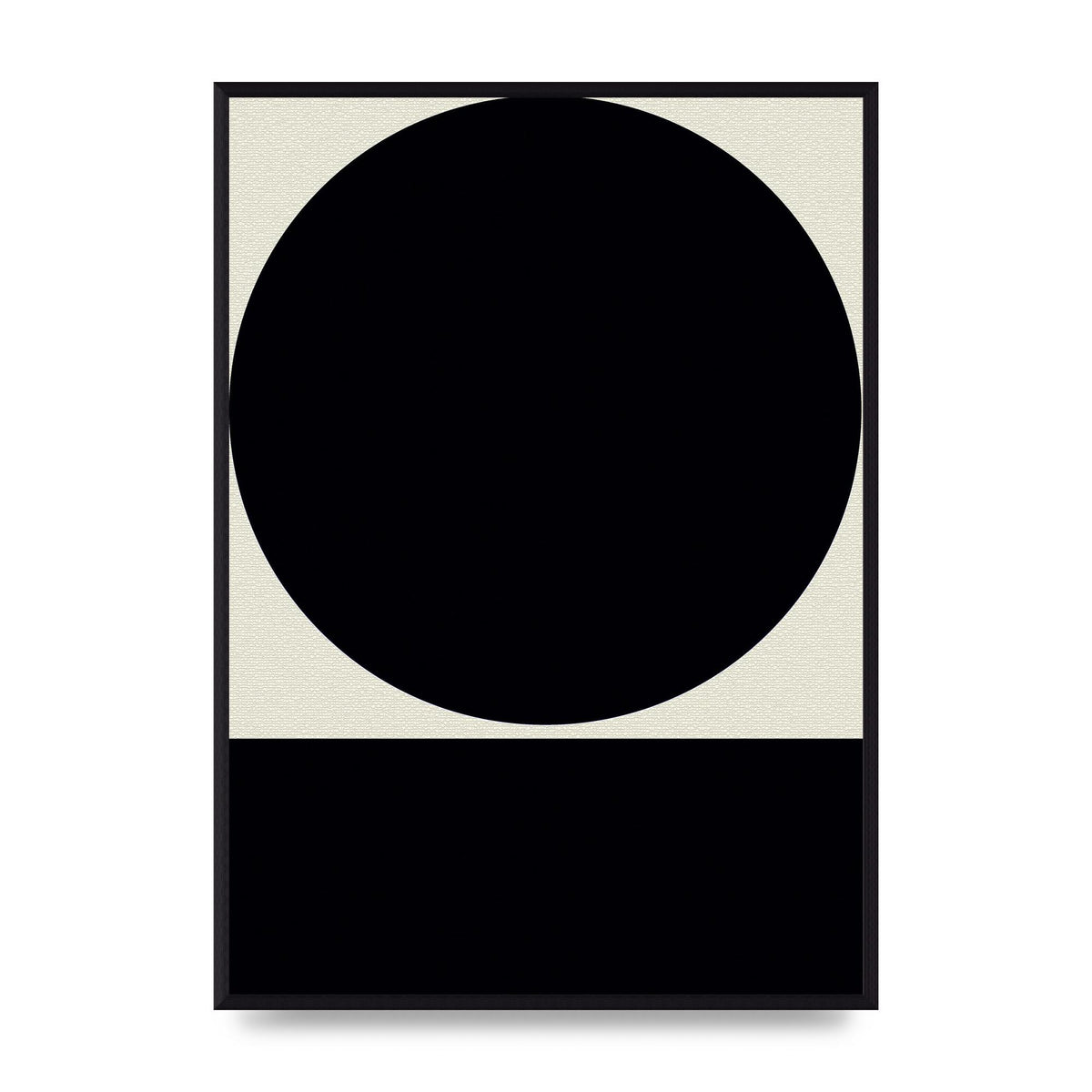 Abstract Bold Block Circle Shape Art For The Home - A2 framed