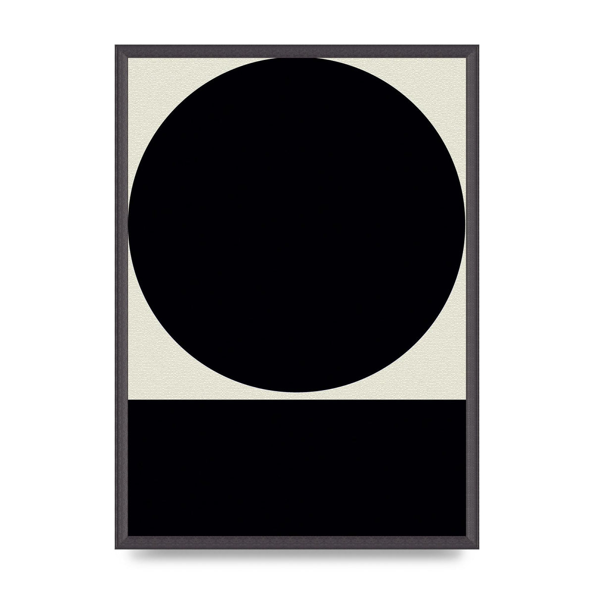 Abstract Bold Block Circle Shape Art For The Home - A2 framed