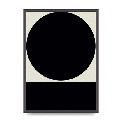 Abstract Bold Block Circle Shape Art For The Home - A2 framed