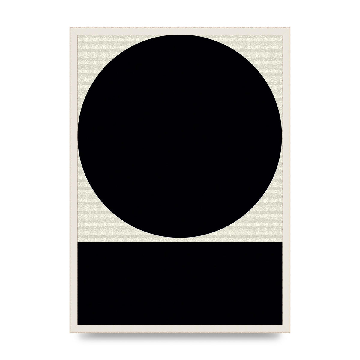 Abstract Bold Block Circle Shape Art For The Home - A2 framed