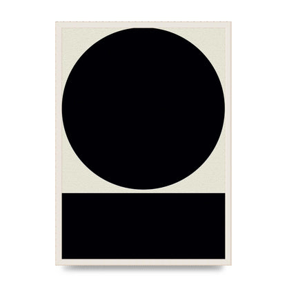 Abstract Bold Block Circle Shape Art For The Home - A2 framed