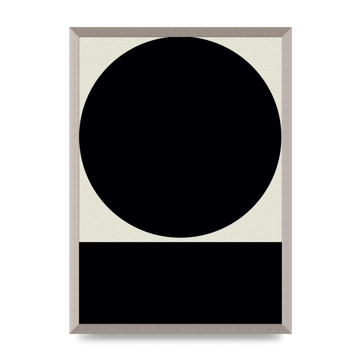 Abstract Bold Block Circle Shape Art For The Home - A2 framed