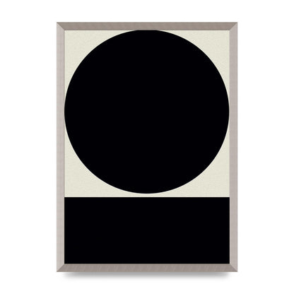 Abstract Bold Block Circle Shape Art For The Home - A2 framed