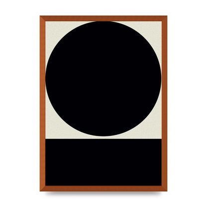Abstract Bold Block Circle Shape Art For The Home - A2 framed