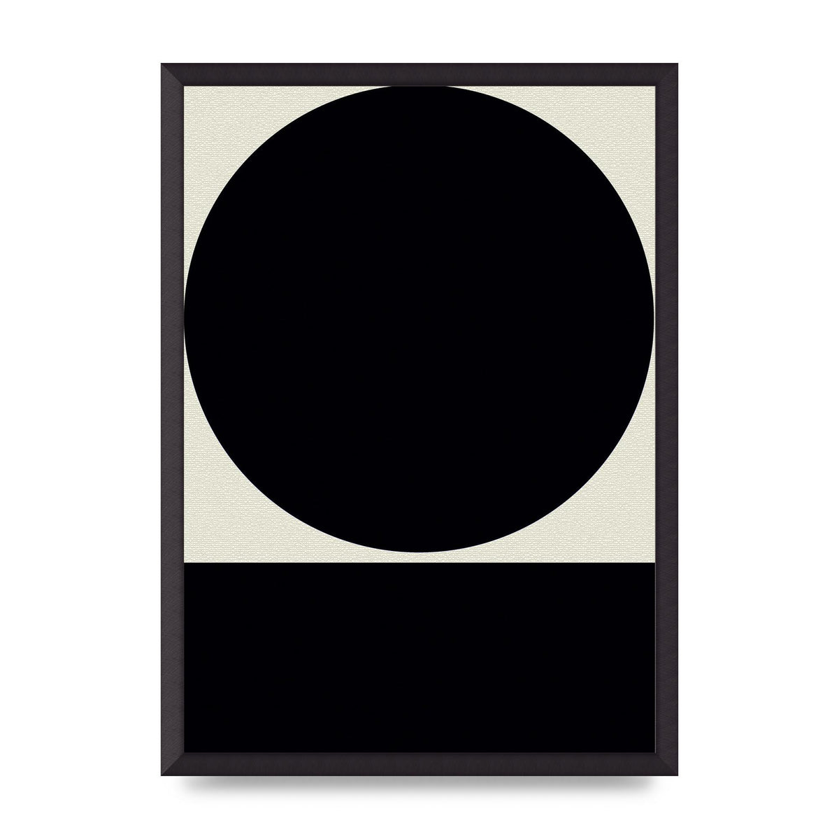 Abstract Bold Block Circle Shape Art For The Home - A2 framed