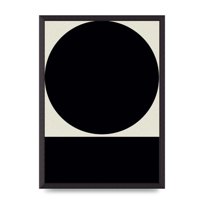 Abstract Bold Block Circle Shape Art For The Home - A2 framed