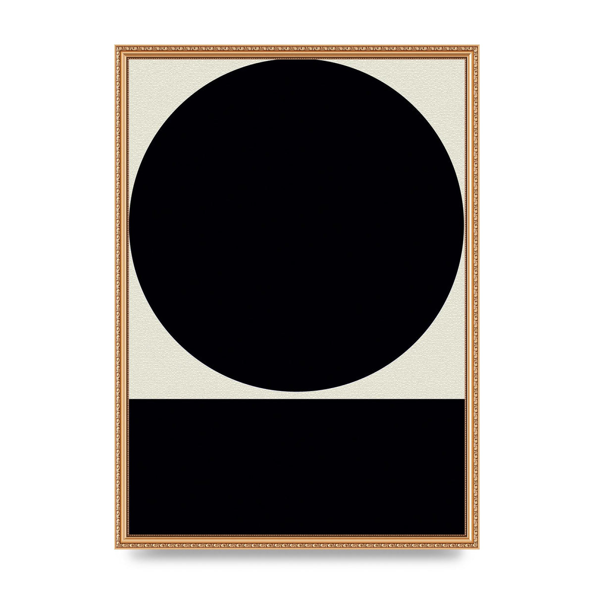 Abstract Bold Block Circle Shape Art For The Home - A2 framed