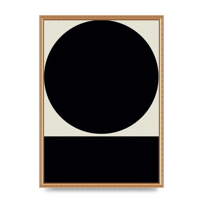 Abstract Bold Block Circle Shape Art For The Home - A2 framed