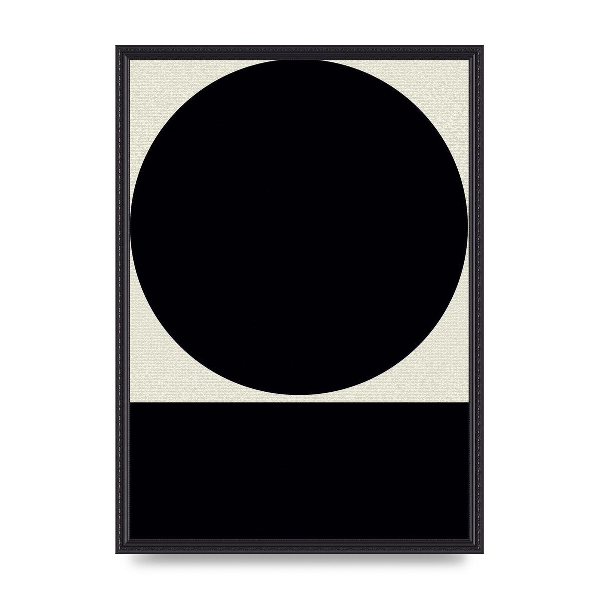 Abstract Bold Block Circle Shape Art For The Home - A2 framed