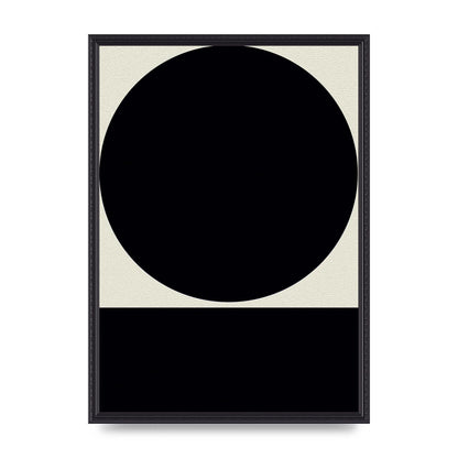 Abstract Bold Block Circle Shape Art For The Home - A2 framed