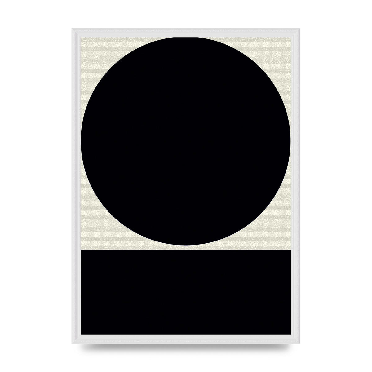 Abstract Bold Block Circle Shape Art For The Home - A2 framed