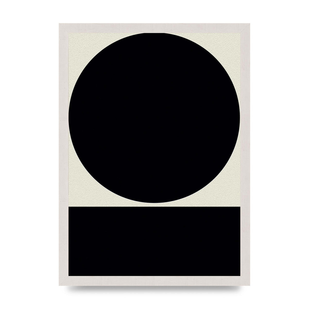 Abstract Bold Block Circle Shape Art For The Home - A3 framed
