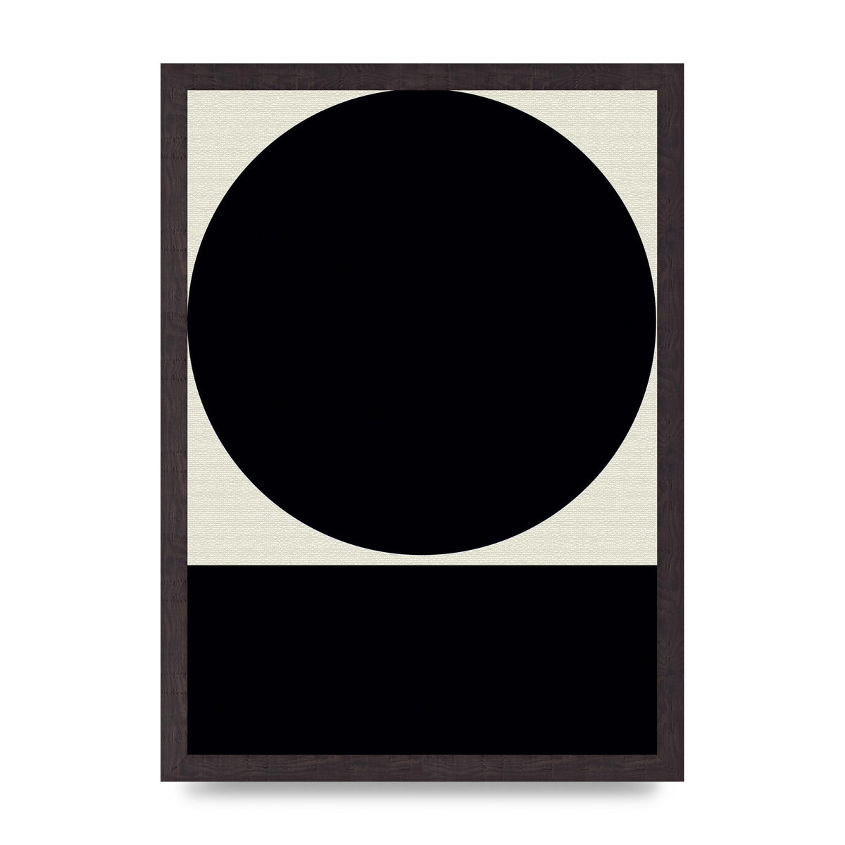 Abstract Bold Block Circle Shape Art For The Home - A3 framed
