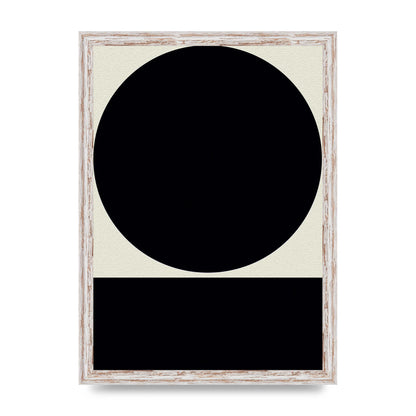 Abstract Bold Block Circle Shape Art For The Home - A3 framed