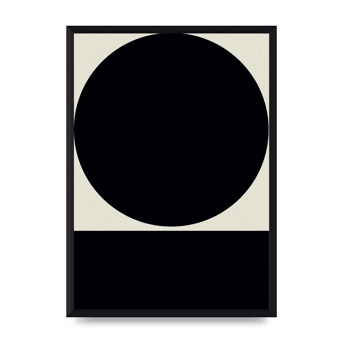 Abstract Bold Block Circle Shape Art For The Home - A3 framed