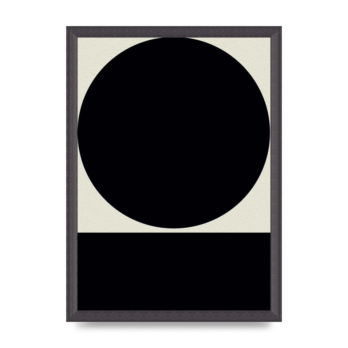 Abstract Bold Block Circle Shape Art For The Home - A3 framed