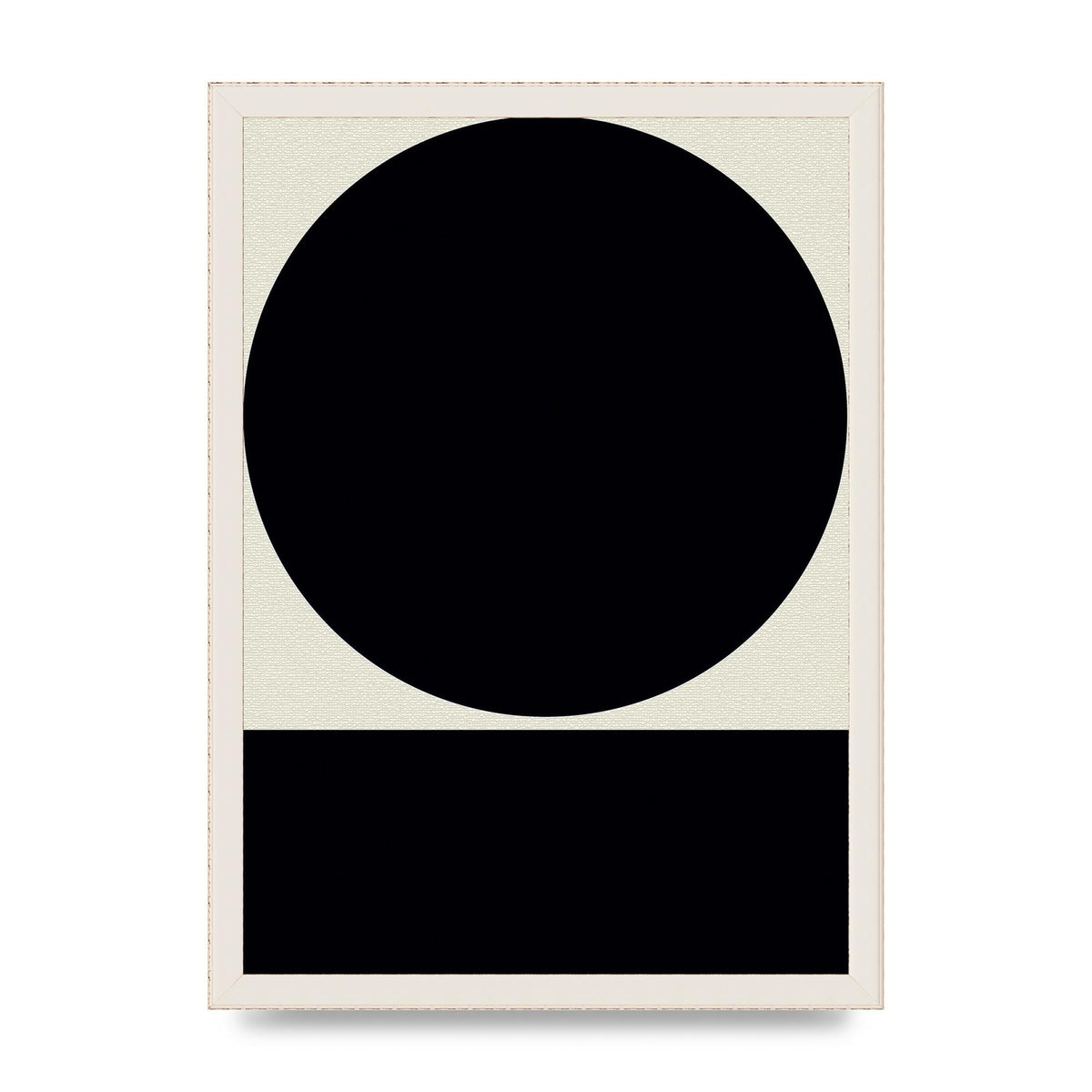 Abstract Bold Block Circle Shape Art For The Home - A3 framed
