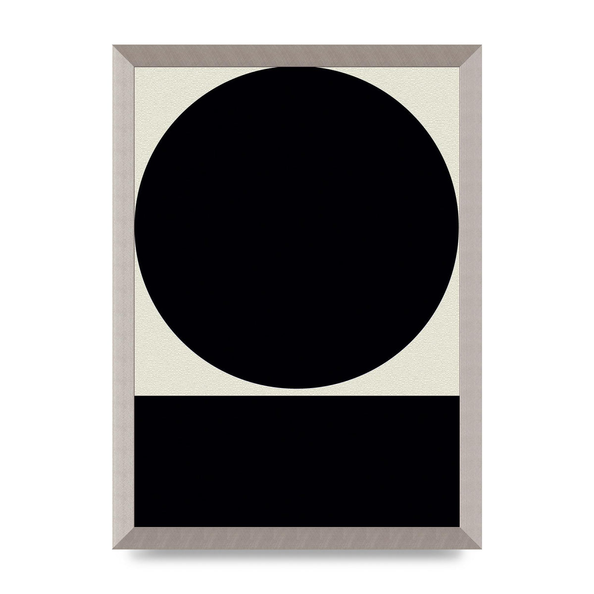 Abstract Bold Block Circle Shape Art For The Home - A3 framed