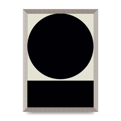 Abstract Bold Block Circle Shape Art For The Home - A3 framed
