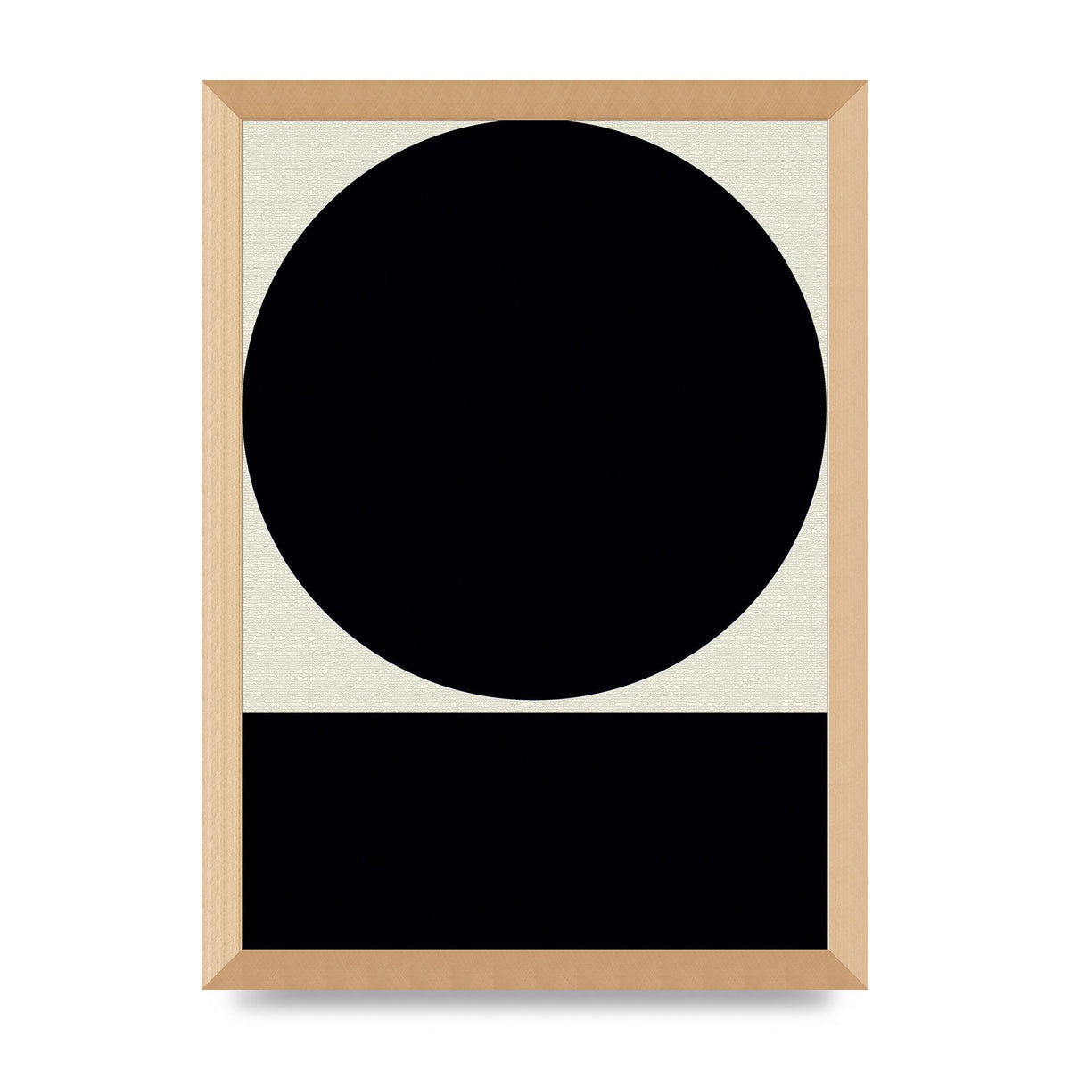 Abstract Bold Block Circle Shape Art For The Home - A3 framed