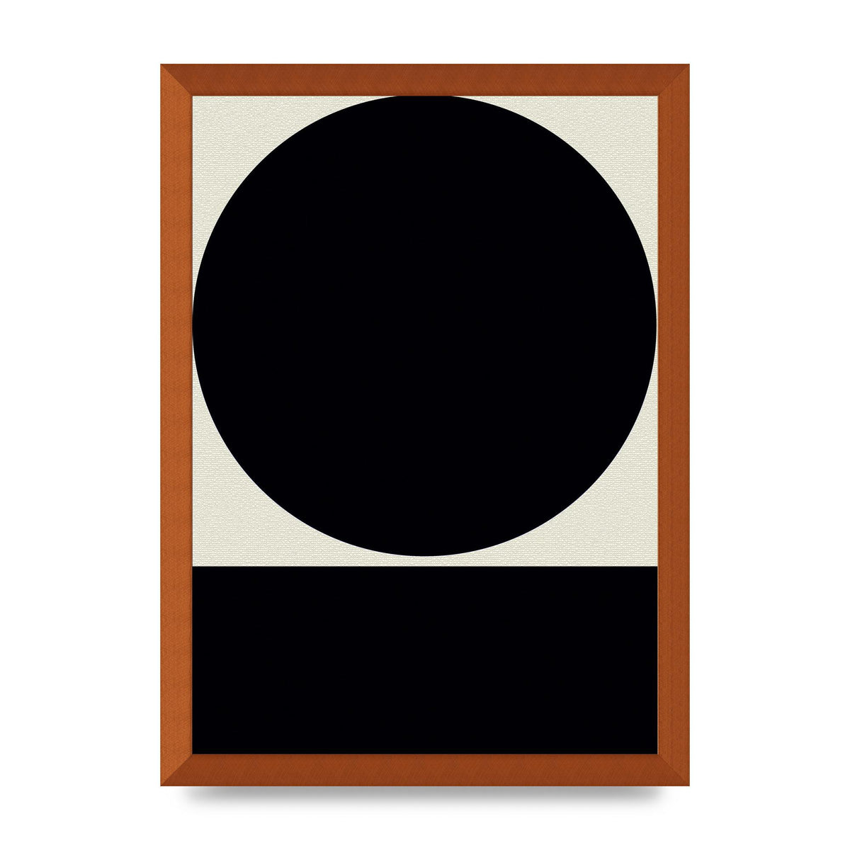 Abstract Bold Block Circle Shape Art For The Home - A3 framed