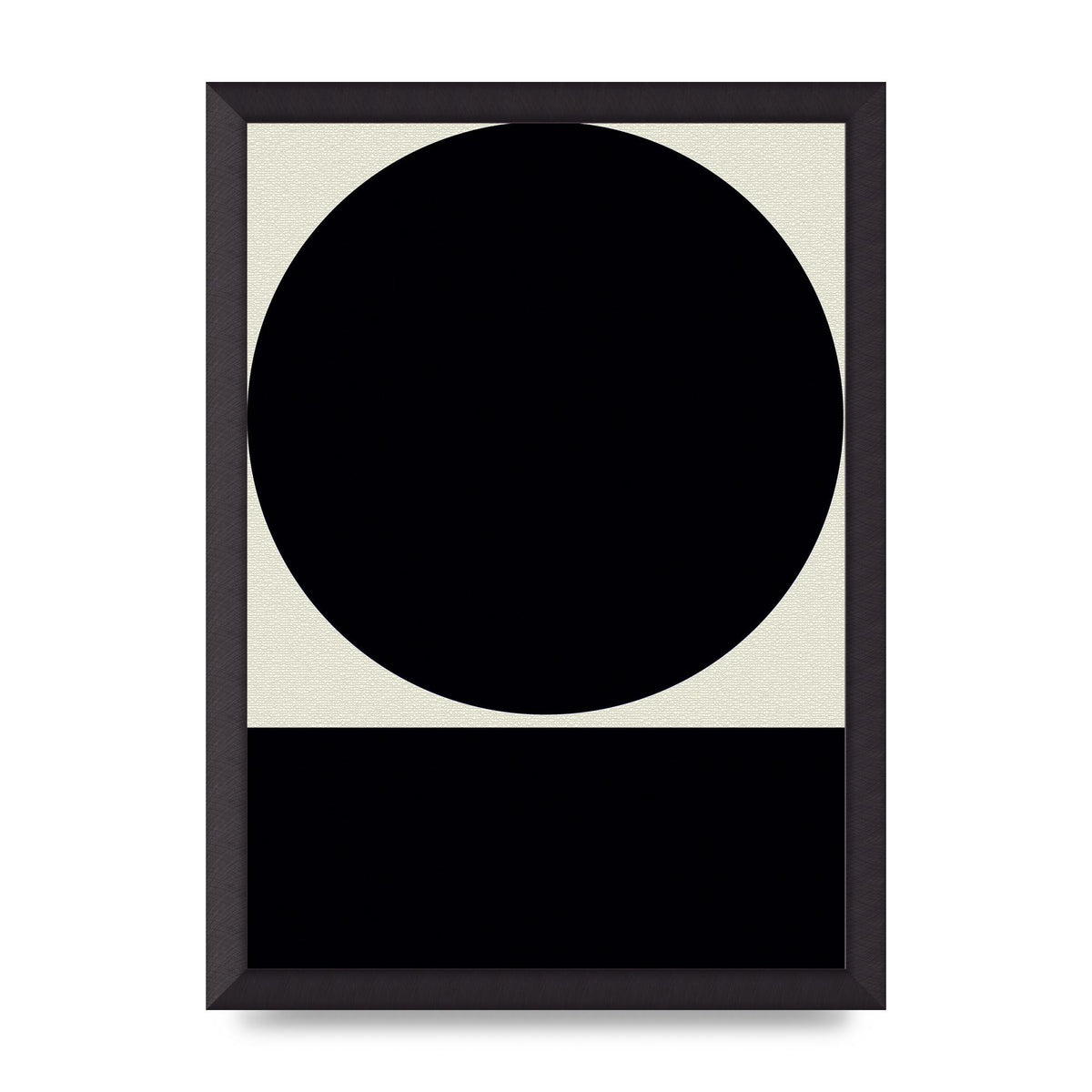 Abstract Bold Block Circle Shape Art For The Home - A3 framed