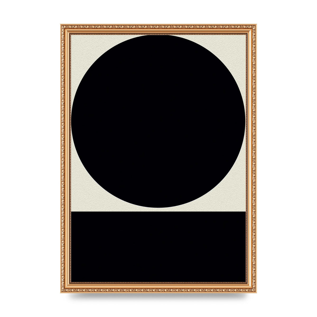 Abstract Bold Block Circle Shape Art For The Home - A3 framed