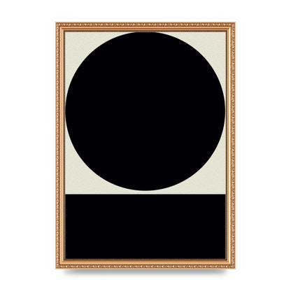 Abstract Bold Block Circle Shape Art For The Home - A3 framed